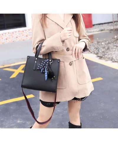 Women Outdoor Travel College Shopping Office Professional Leather Clutch Tote Arm Shoulder Bag Black $17.50 Totes