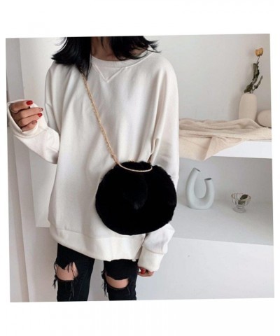 2 Pcs Plush Rabbit Ears Shoulder Tote Purse for Women Plush Rabbit Shoulder Bags Body Cross Bag for Women Shoulder Tote Bag W...