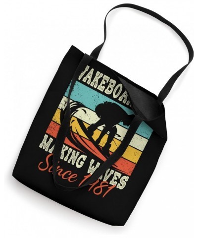 Wakeboarding since 1981 Vintage Wakeboard Tote Bag $13.88 Totes