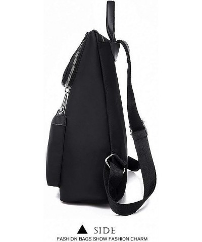 Women Backpack High Capacity Ladies Double Shoulder Bags Casual Solid Black Backpack Black Backpack $21.99 Backpacks