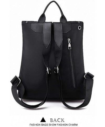 Women Backpack High Capacity Ladies Double Shoulder Bags Casual Solid Black Backpack Black Backpack $21.99 Backpacks