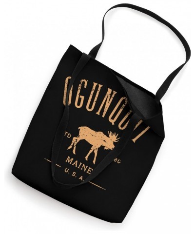 Ogunquit Maine USA with Moose Distressed Design Souvenir Tote Bag $9.24 Totes