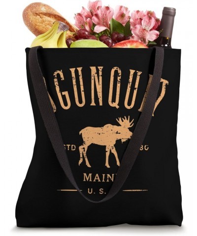 Ogunquit Maine USA with Moose Distressed Design Souvenir Tote Bag $9.24 Totes