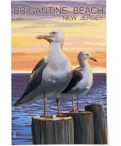 24x36 Inch Giclee Print, Brigantine Beach, New Jersey, Seagulls $29.99 Totes