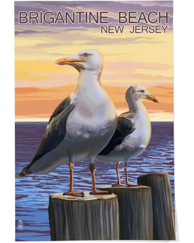 24x36 Inch Giclee Print, Brigantine Beach, New Jersey, Seagulls $29.99 Totes