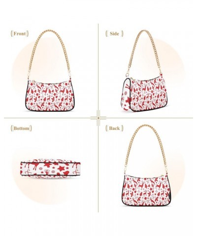 Crossbody Bags for Women Shoulder Purse Deer Handbags Stylish Clutch Purse with Chain Strap $17.39 Totes