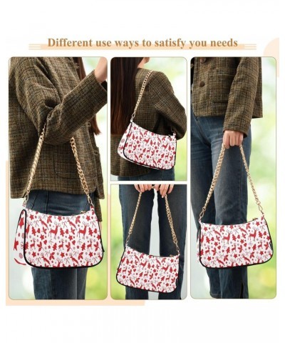 Crossbody Bags for Women Shoulder Purse Deer Handbags Stylish Clutch Purse with Chain Strap $17.39 Totes