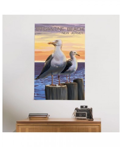 24x36 Inch Giclee Print, Brigantine Beach, New Jersey, Seagulls $29.99 Totes