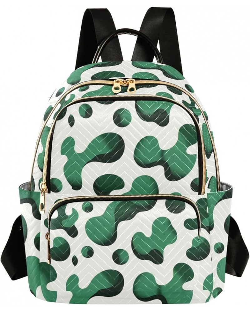 Green Spot Theme Fashion Backpack Purse for Women, Casual Daypacks, Ladies Gift for Traveling Hiking Multicolor Medium $14.88...