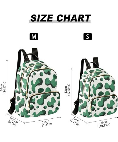 Green Spot Theme Fashion Backpack Purse for Women, Casual Daypacks, Ladies Gift for Traveling Hiking Multicolor Medium $14.88...