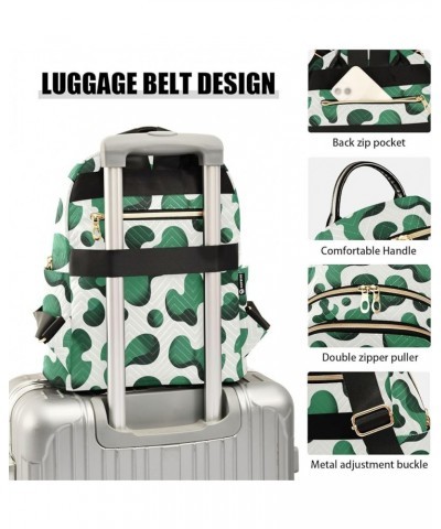 Green Spot Theme Fashion Backpack Purse for Women, Casual Daypacks, Ladies Gift for Traveling Hiking Multicolor Medium $14.88...