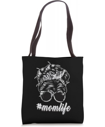 Momlife - Messy Bun Tote Bag $14.83 Totes