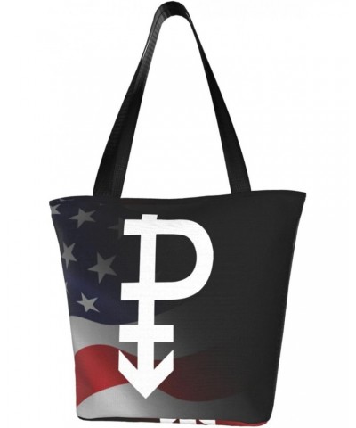 Pansexual Symbol Pride Flag Lgbt Fashion Shoulder Bag Large Capacity For Man Or Woman $20.22 Totes