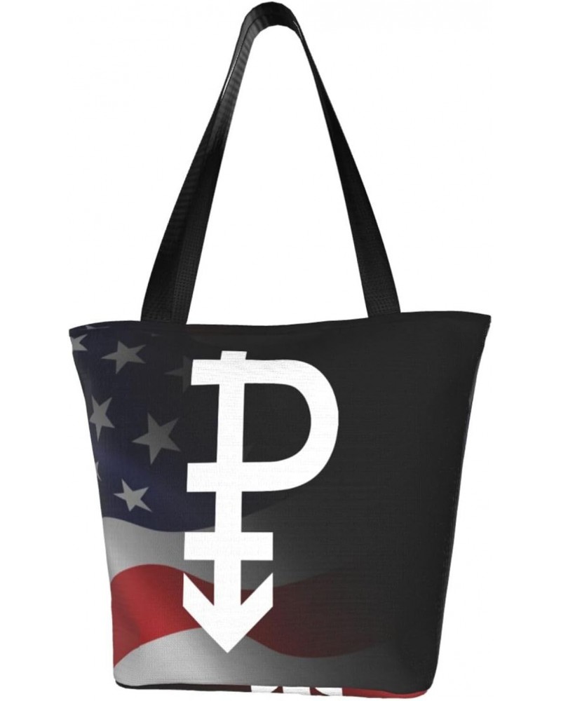 Pansexual Symbol Pride Flag Lgbt Fashion Shoulder Bag Large Capacity For Man Or Woman $20.22 Totes