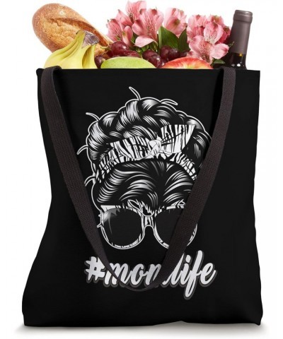 Momlife - Messy Bun Tote Bag $14.83 Totes