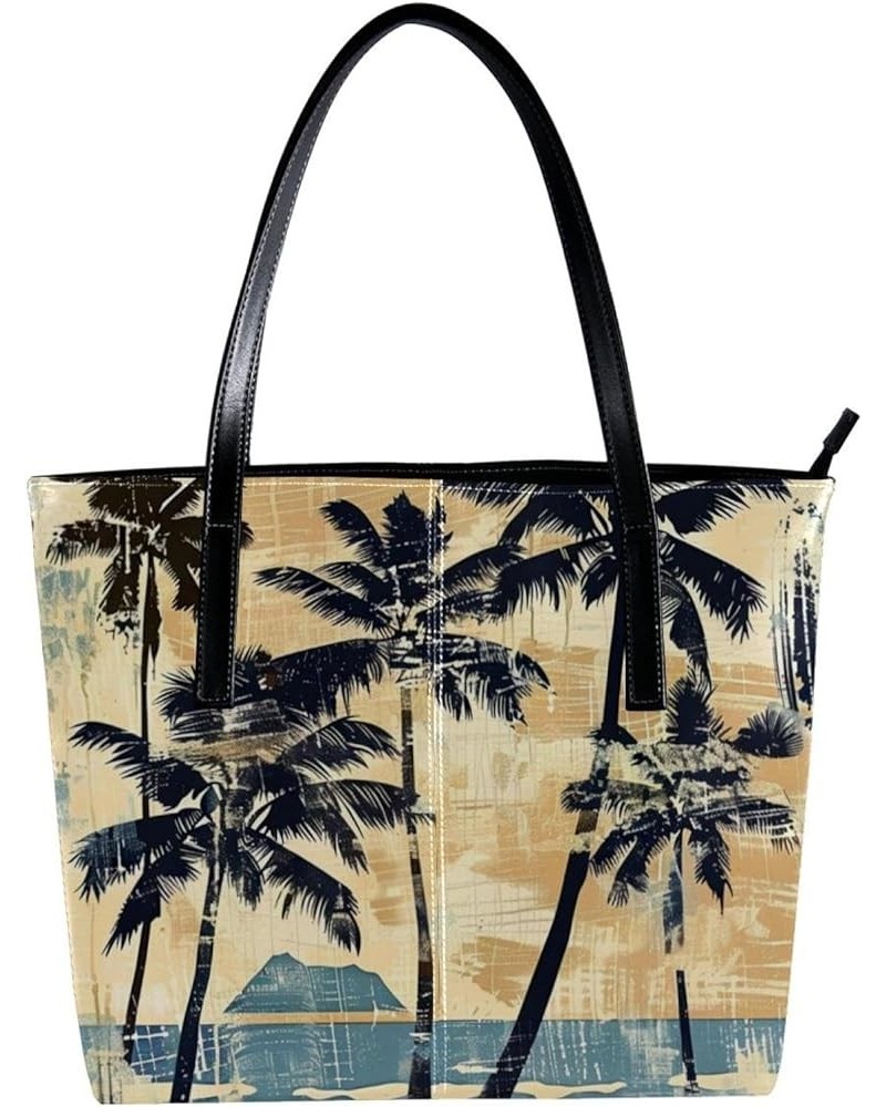 Tote Bag for Women, Large Tote Bag, Women's Tote Handbags, Hawaiian Flower Tropical Plant Modern, Totes for Women Design 1135...