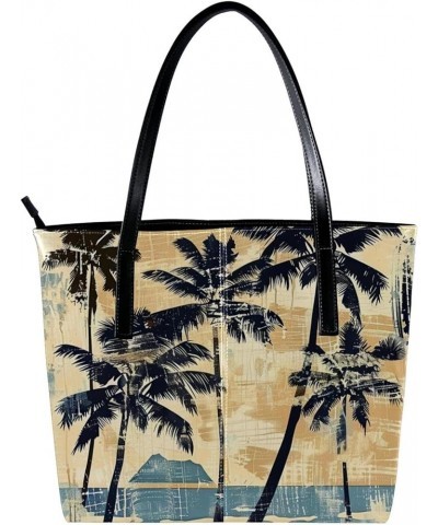 Tote Bag for Women, Large Tote Bag, Women's Tote Handbags, Hawaiian Flower Tropical Plant Modern, Totes for Women Design 1135...