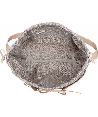 Linen LACE-UP Tote E5456 474205 Grey (Grey Marl) $23.75 Handbags