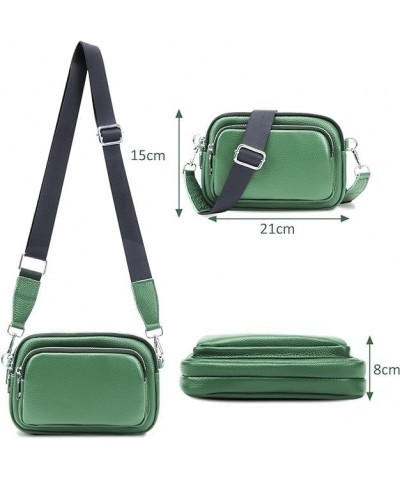 Crossbody Bags for Women Leather Handbag Shoulder Bags with Adjustable Wide Strap (Khaki) Green $25.04 Totes