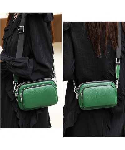 Crossbody Bags for Women Leather Handbag Shoulder Bags with Adjustable Wide Strap (Khaki) Green $25.04 Totes