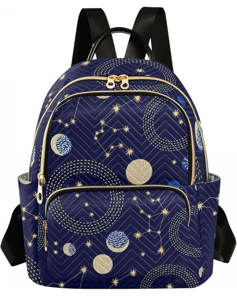 Retro Abstract Moon Sky Mini Backpack Purse for Women, Travel Backpack Fashion Backpack Handbag Shoulder Bag Small Casual Day...