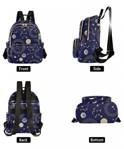 Retro Abstract Moon Sky Mini Backpack Purse for Women, Travel Backpack Fashion Backpack Handbag Shoulder Bag Small Casual Day...