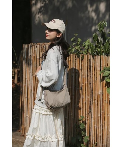 Canvas Hobo Messenger Shoulder Bag for Women Casual Crossbody Purse Travel Work Green $9.66 Crossbody Bags