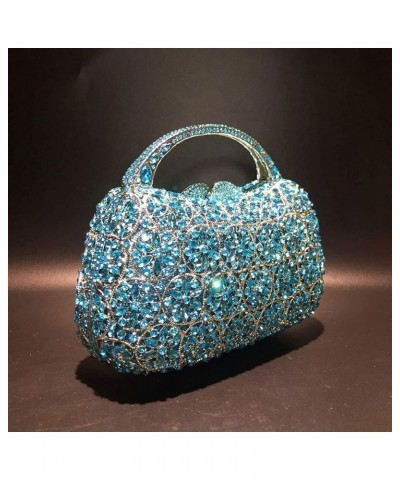 Evening Bag Both Side Sparkly Bag， Women's Sparkly Evening Clutches Top Handle Crystal Handbags Vintage Purses (Color : Silve...