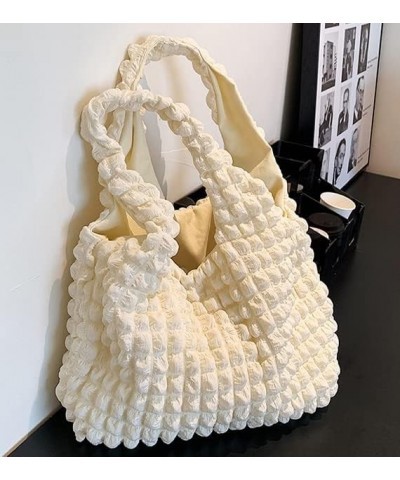 Bubble Hobo Bags for Women Bubble Tote Bag Cloud Shoulder Bag Hobo Bag Casual Purses Satchel Work Bag Rose $23.48 Totes