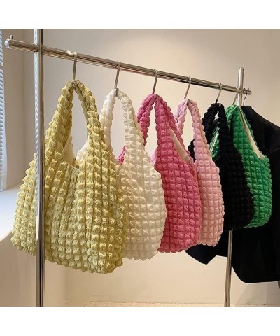 Bubble Hobo Bags for Women Bubble Tote Bag Cloud Shoulder Bag Hobo Bag Casual Purses Satchel Work Bag Rose $23.48 Totes