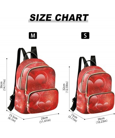 Small Backpack for Women Travel Bag Red Heart Valentines Daypack Purse Fashion Shoulder Bag Rucksack Medium B505 $14.29 Backp...