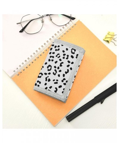 Cow Black and White Slim Front Pocket Wallet RFID ID Card Holder Cute Small Wallet with Keychian for Women Kids one size Anim...