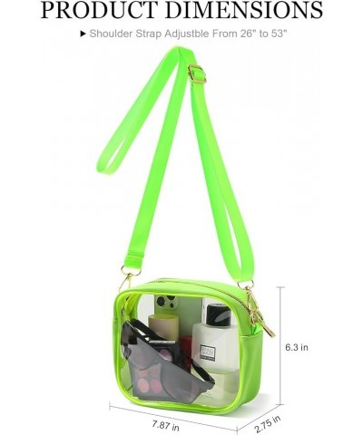 Clear Bag Stadium Approved, Crossbody Transparent Bag for Concerts Sports Events, Purses for Men & Women Green $10.72 Crossbo...