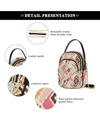 Wallet Phone Purse Tartan Checkered Grey Quilted Women's Shoulder Handbag PU Leather Purses for Women Tote Ikat Geometric Dia...