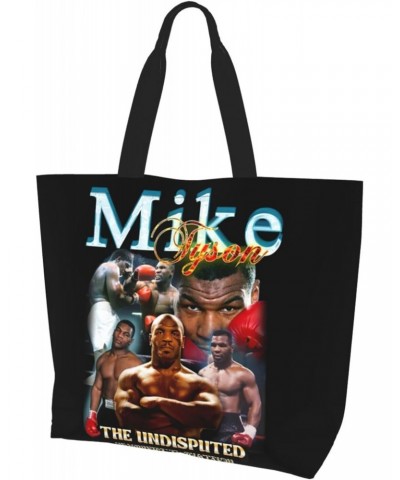 Mike Boxer Tyson Women's Tote Bag Large Capacity Shoulder Bags Casual Handbags Shopping Grocery Bag Work Bag $16.49 Totes