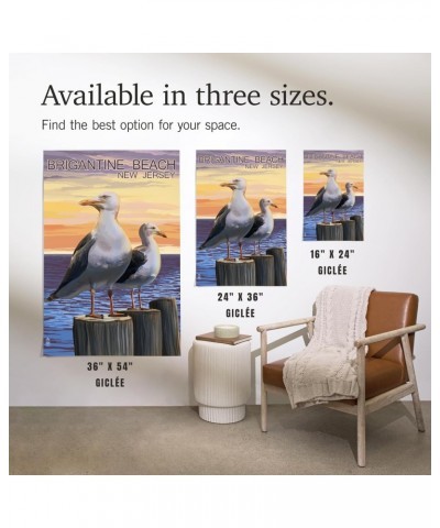 24x36 Inch Giclee Print, Brigantine Beach, New Jersey, Seagulls $29.99 Totes