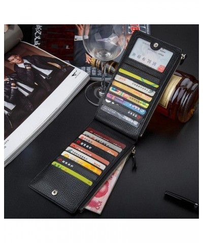 Men's wallet Korean version long multi-function card holder wallet zipper wallet multi-function mobile phone bag (Color : 121...