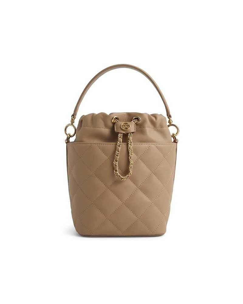 Women's Bucket Bag (2way) M231MQ2056 Beige $173.52 Shoulder Bags