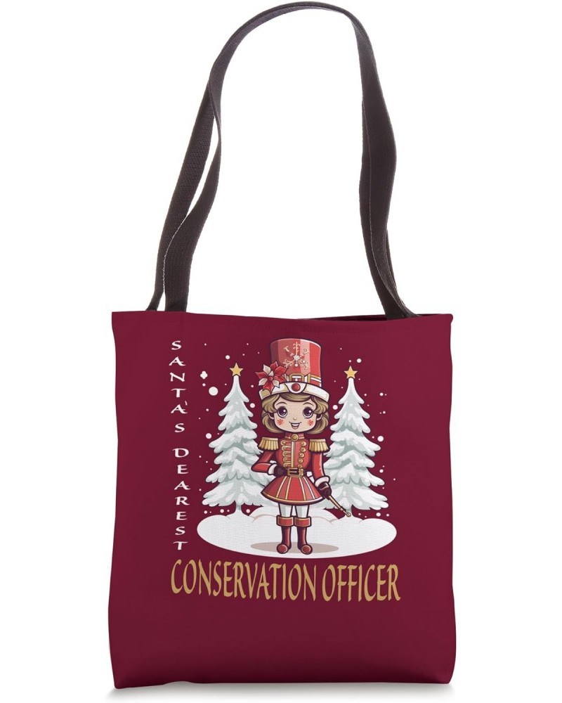 Conservation Officer Christmas Classic Female Nutcracker Tote Bag $15.59 Totes