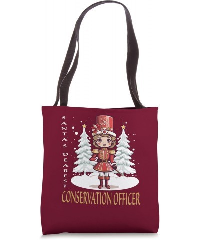 Conservation Officer Christmas Classic Female Nutcracker Tote Bag $15.59 Totes