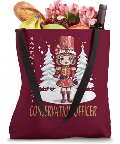 Conservation Officer Christmas Classic Female Nutcracker Tote Bag $15.59 Totes