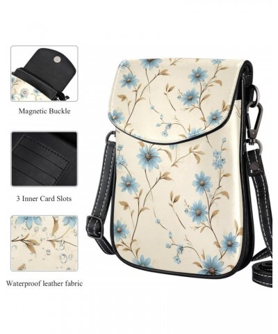 Crossbody Bags for Women,Crossbody Bag Men,Small Sling Bag,Floral Print Flower,Crossbody Purse $12.17 Crossbody Bags