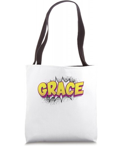 Grace Custom Name Comic Book Style Pop Art, Grace Tote Bag $10.94 Totes