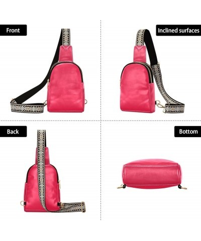 Gainsboro Durable Shoulder Bags, Spacious and Waterproof, Cross Body Travel Bag for Women, Small Waist Bag Crimson $14.57 Cro...