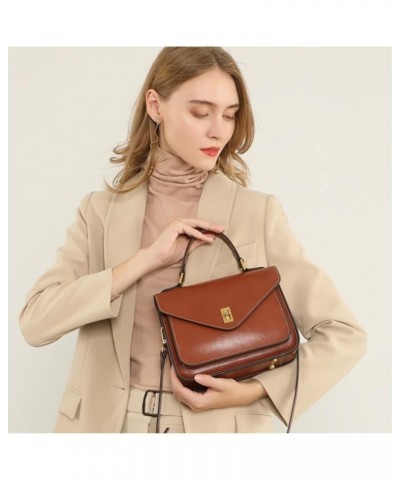 Shoulder Satchel Bags Women's Handbag Large Capacity Shoulder Bags Vintage HandBags Casual Bag Handbags for Women B $34.75 Sh...