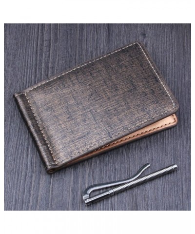 Fashion Men Bifold Business Leather Wallet ID Credit Card Holder Purse Pockets Cash Money Bag (Color : Gray) Blue $57.24 Wallets