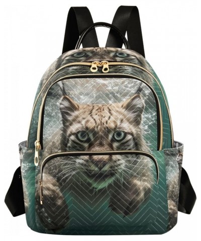 Scary Bobcat Water Women's Backpack Purse Fashion Travel Anti Theft Backpack Casual Daypack for Work College,S Medium $13.33 ...