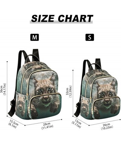 Scary Bobcat Water Women's Backpack Purse Fashion Travel Anti Theft Backpack Casual Daypack for Work College,S Medium $13.33 ...