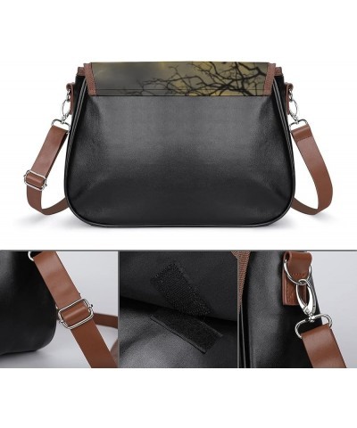 Fashion Crossbody Bags Women's Shoulder Bags Classic City Leather Satchels Hobo Bags Deer & Sunset Silhouette Color7 $18.88 H...