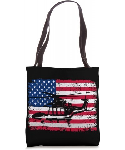 Helicopter Mechanic Vintage Distressed Retro 4th of July Men Tote Bag $11.71 Totes